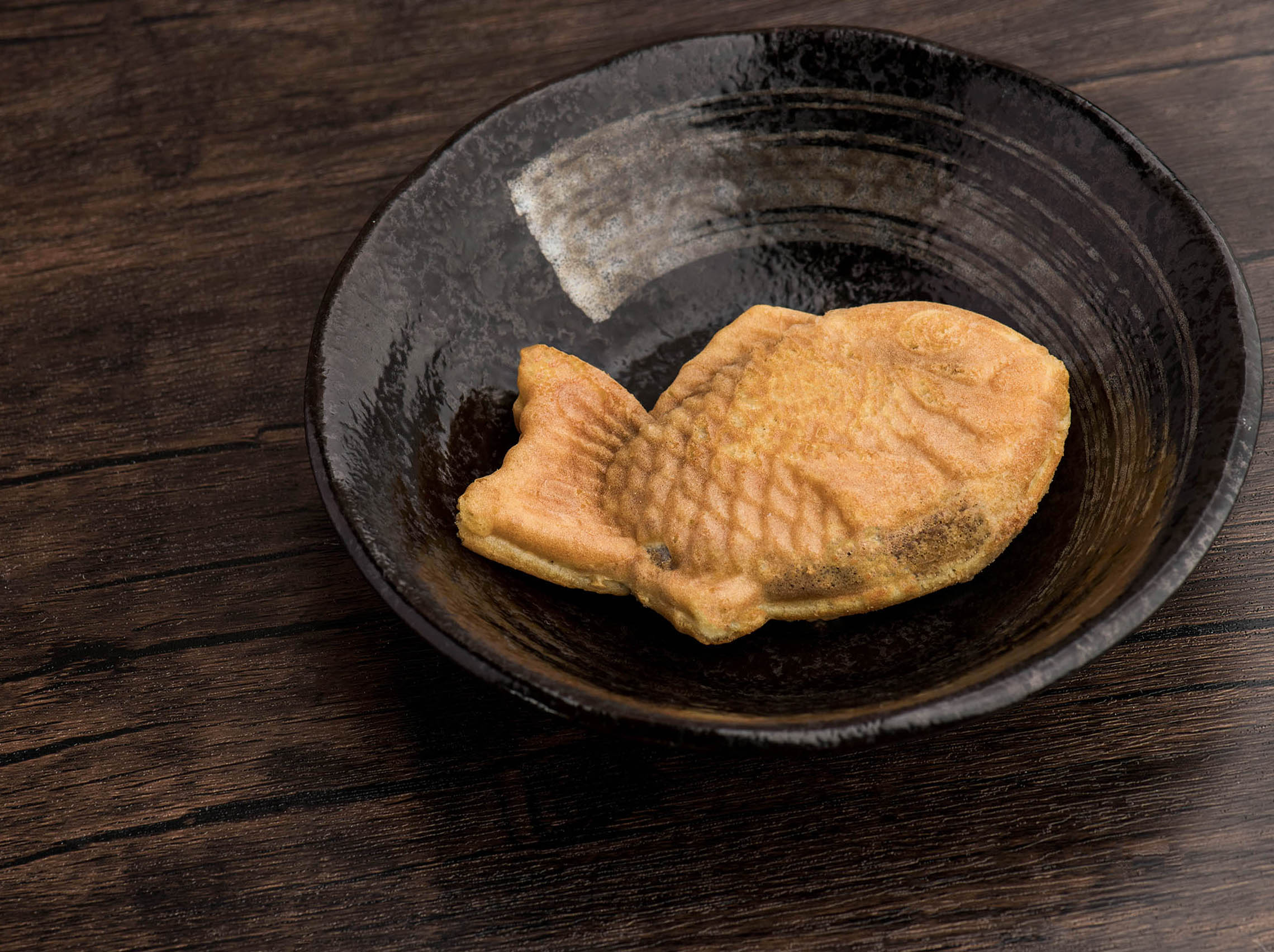 Picture of a traditional Japanese Red Bean Filled Fish Pastry